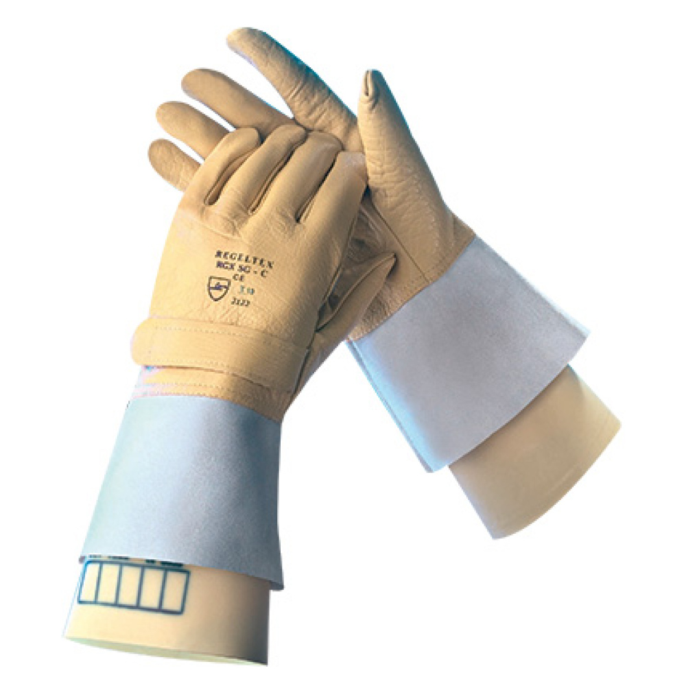 SURGANTS ELEC CUIR FLEUR DE BOVIN RGX SG - Gants électricien