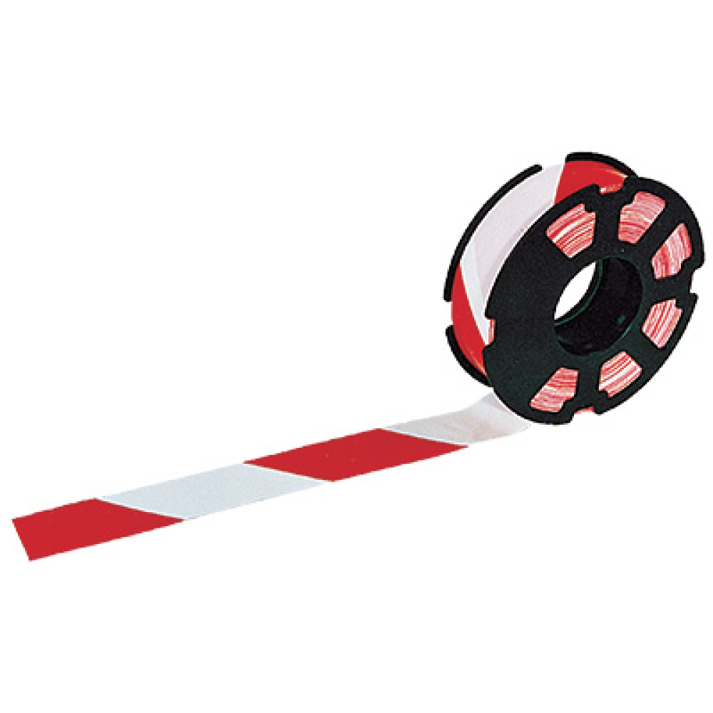 ROULEAU RUBALISE ROUGE & BLANC 75MMx500M - Equipement de Signalisation -  Somatico