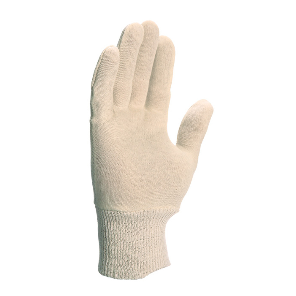 Gants coton interlock écru JE300 - Gants de Protection textile pour  Manutention - Somatico