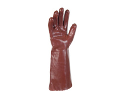 Gants PVC rouge 40 cm