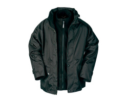 Parka ADELANS noir, polaire détachable