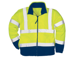 Veste polaire bicolore HV