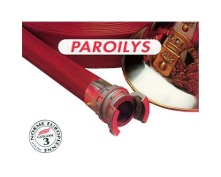 Tuyau d'incendie Paroilys rouge