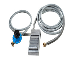 Lyre d'alimentation gaz avec pedale