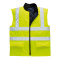 Gilet froid matelassé réversible jaune
