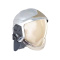 Casque F1 XF, plaque att. dorée lisse
