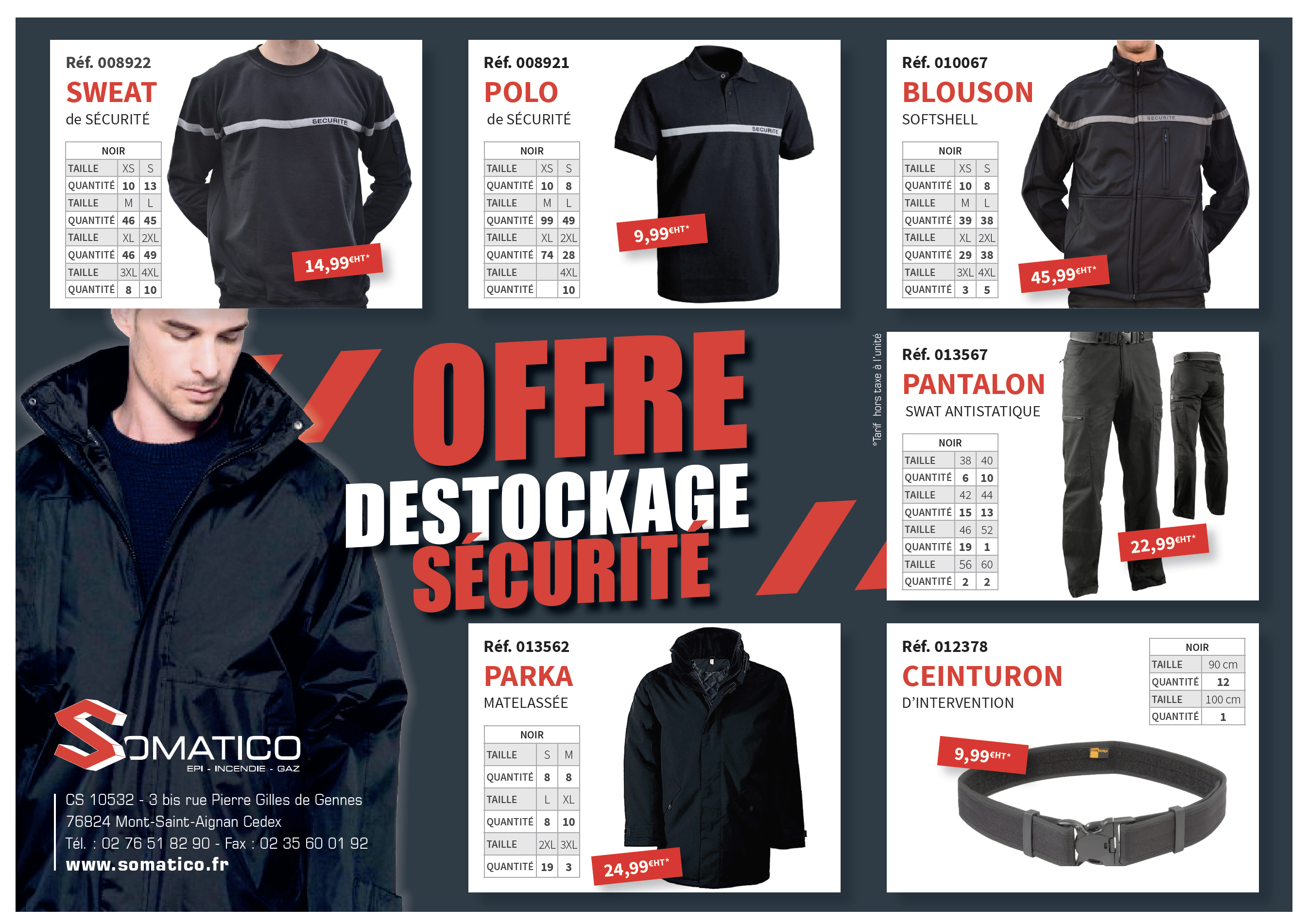 Offre Destockage Sécurité chez Somatico